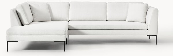 Sofa narożna z metalowymi nogami Emma