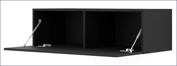 Czarna podwieszana szafka rtv 100 cm S9-A97