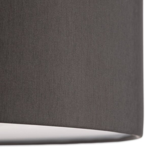 Lampa sufitowa Rondo TK Lighting, możliwość ściemniania, aluminiowy / szary / cynkowy, sypialnia, tkanina / materiał / jedwab, nowoczesny