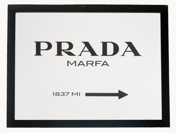 Oprawiony druk cyfrowy Prada Marfa