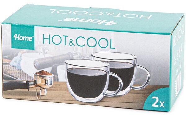 4Home Szklanka termiczna Tea Hot&Cool 350 ml, 2 szt
