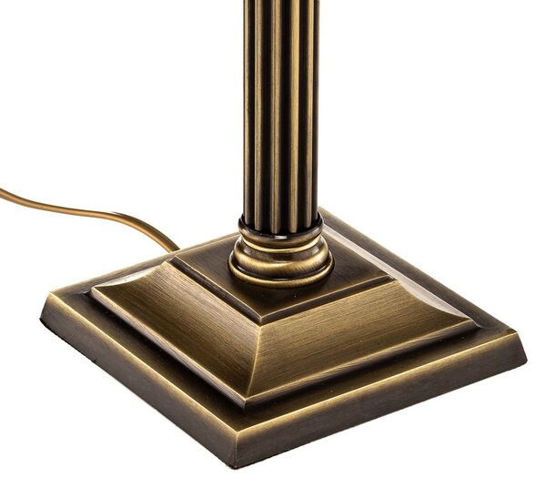 Lampa stołowa Petro Jupiter, brązowy / mosiężny, salon / jadalnia, metal, antyczny