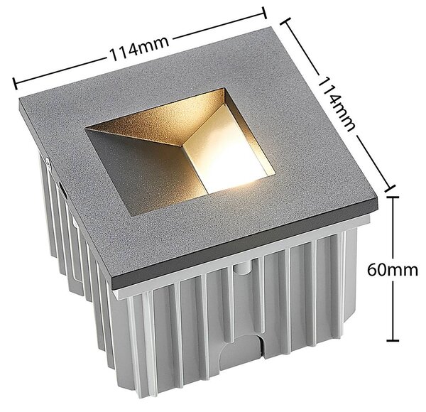 Arcchio oprawa wpuszczana ścienna Zamo, G9, czarna, 12 cm, IP65 Zamo Arcchio, możliwość ściemniania, czarny, przedpokój, aluminium, nowoczesny