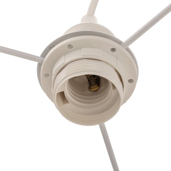 Lampa wisząca Boho Duolla, możliwość ściemniania, kremowy / amber, salon / jadalnia, tkanina / materiał / jedwab, dworkowy / rustykalny