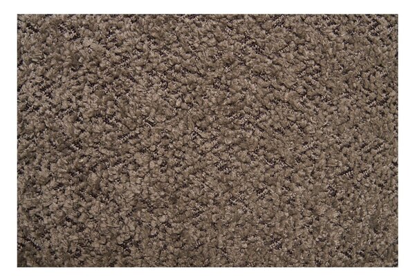 Brązowy podnóżek z materiału bouclé Medas – House Nordic