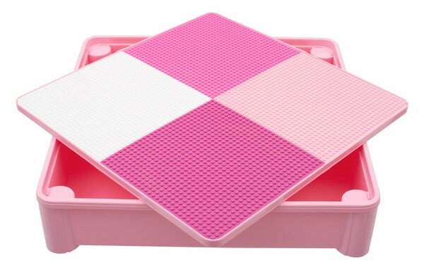 New Baby Komplet dla dzieci stolik i krzesełka 3 elem., różowy