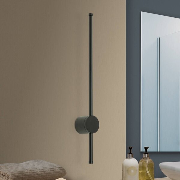 ORION Kinkiet LED Ferdinand, czarny, salon / jadalnia, aluminium, nowoczesny