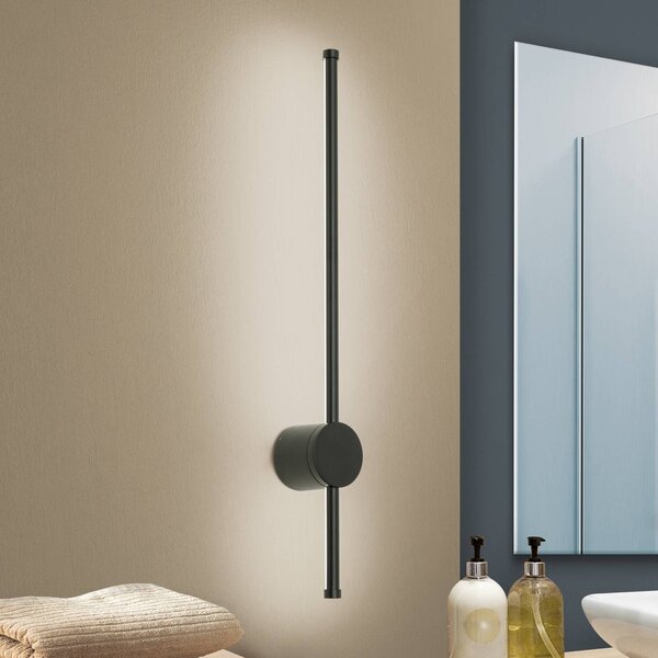 ORION Kinkiet LED Ferdinand, czarny, salon / jadalnia, aluminium, nowoczesny