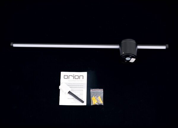 ORION Kinkiet LED Ferdinand, czarny, salon / jadalnia, aluminium, nowoczesny