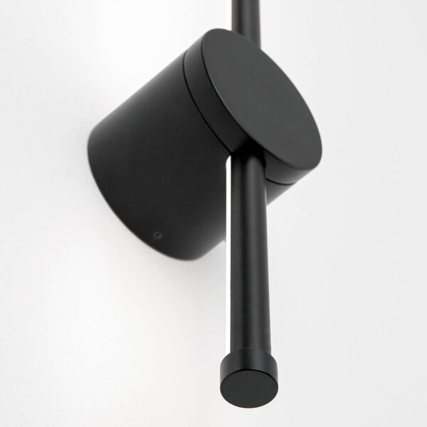 ORION Kinkiet LED Ferdinand, czarny, salon / jadalnia, aluminium, nowoczesny
