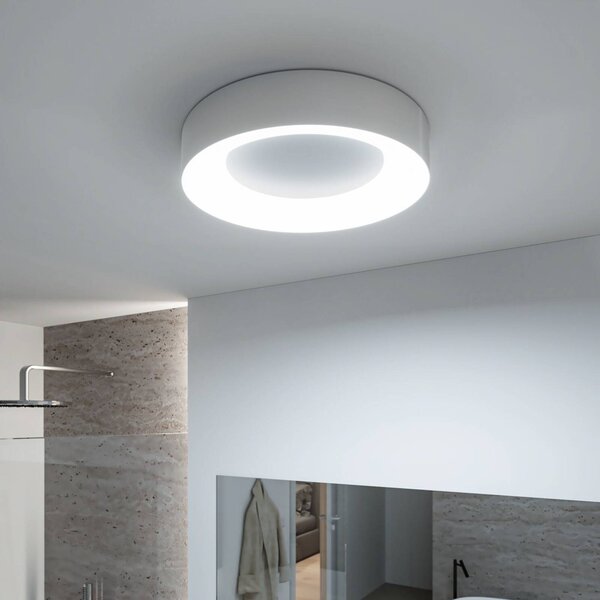 Paulmann Lampa sufitowa Casca, możliwość ściemniania, aluminiowy / szary / cynkowy, łazienka, metal, nowoczesny