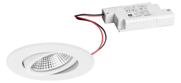 BRUMBERG BB23 zabudowa IP65 RC kątowy biały BB23, możliwość ściemniania, biały / opal, łazienka, aluminium