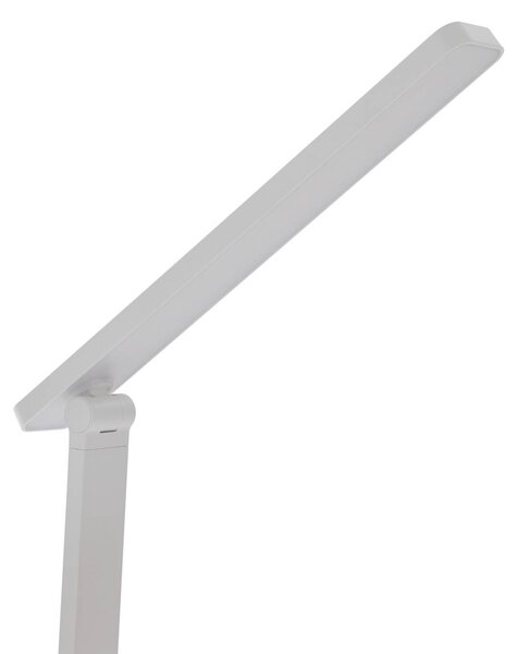 Lampa stołowa Rylas Lindby, możliwość ściemniania, biały / opal, biuro, tworzywo sztuczne, nowoczesny