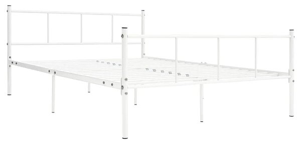 Białe metalowe łóżko 120x200 cm - Jumo