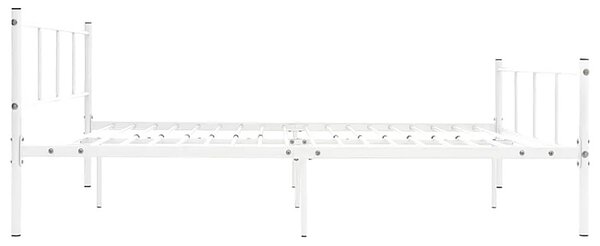 Białe metalowe łóżko 120x200 cm G5-P08