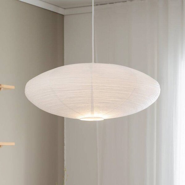 PR Home Lampa wisząca Yuni, możliwość ściemniania, biały / opal, salon / jadalnia, papier / lunolit / lunopal, skandynawski