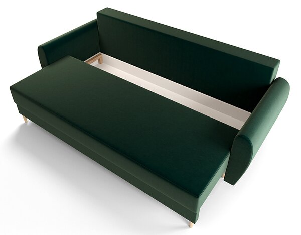 Zielona sofa rozkładana P9-T02