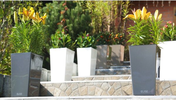 Gardenico Doniczka Elise matt biały, 30 x 58 cm, 30 cm
