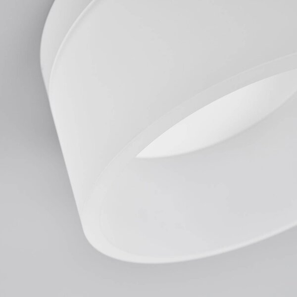 Helestra Lampa sufitowa LED Liv, możliwość ściemniania, biały / opal, salon / jadalnia, metal, nowoczesny