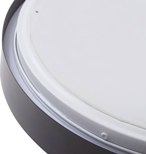 Lampa sufitowa LED Medon Lindby, czarny, łazienka, metal, nowoczesny
