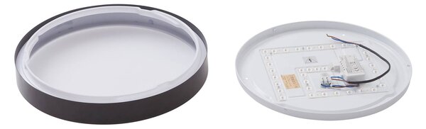 Lampa sufitowa LED Medon Lindby, czarny, łazienka, metal, nowoczesny