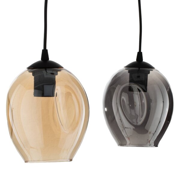 Lampa wisząca szklana Starla EMIBIG LIGHTING, możliwość ściemniania, czarny, salon / jadalnia, szkło, nowoczesny