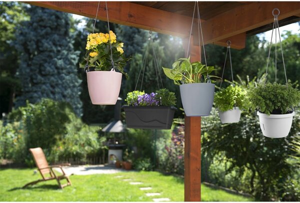 Gardenico Doniczka zawieszana Ariella biały, 18 cm