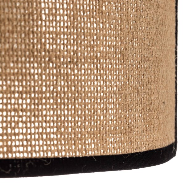 Kinkiet Jute&black Duolla, możliwość ściemniania, brązowy / rdzawy, salon / jadalnia, tkanina / materiał / jedwab, dworkowy / rustykalny