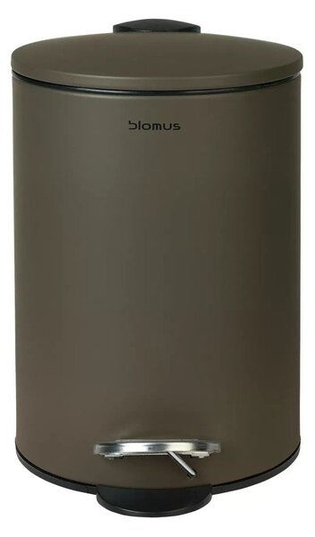 Ciemnoszary stalowy kosz na śmieci z pedałem 3 l Tubo – Blomus