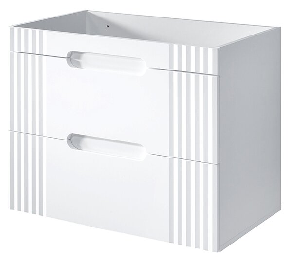 Biała szafka umywalkowa 80 cm R0-G61