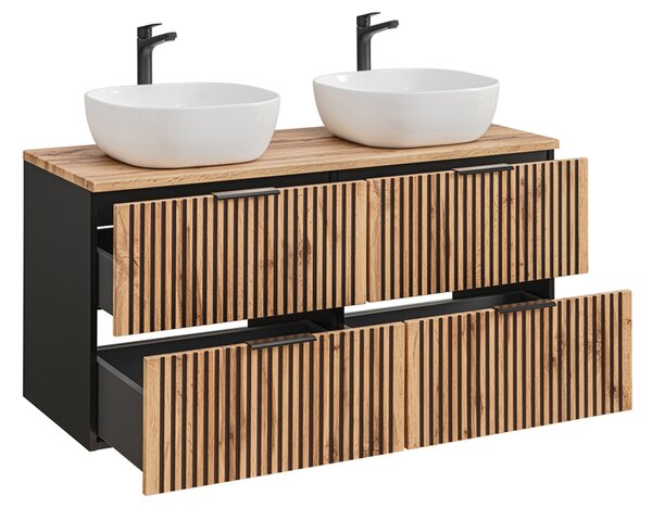 Szafka umywalkowa z lamelowym frontem 100 cm H9-F66