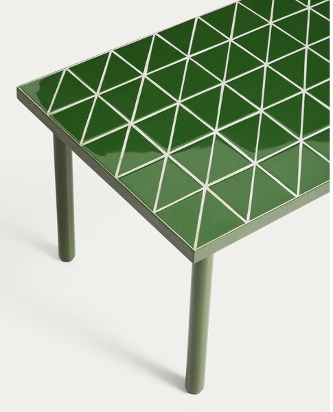 Stolik ogrodowy z ceramicznym blatem 51x81 cm Maurina – Kave Home