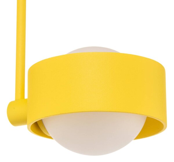 Lampa sufitowa Mado Argon, możliwość ściemniania, żółty / pomarańczowy, salon / jadalnia, metal, nowoczesny