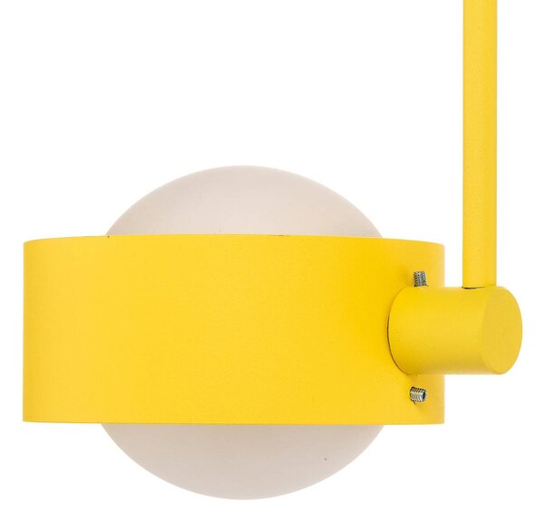 Lampa sufitowa Mado Argon, możliwość ściemniania, żółty / pomarańczowy, salon / jadalnia, metal, nowoczesny