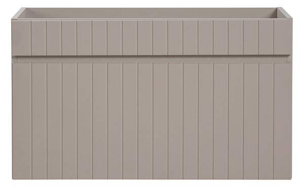 Szafka umywalkowa beżowa z lamelami 80 cm F2-H94
