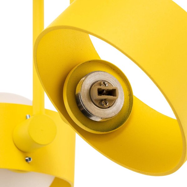 Lampa sufitowa Mado Argon, możliwość ściemniania, żółty / pomarańczowy, salon / jadalnia, metal, nowoczesny