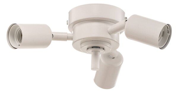 Lampa sufitowa Trio monocolor Euluna, możliwość ściemniania, aluminiowy / szary / cynkowy, salon / jadalnia, tkanina / materiał / jedwab, nowoczesny