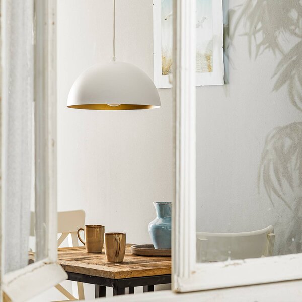 Lampa wisząca Beta Eko-Light, możliwość ściemniania, biały / opal, salon / jadalnia, metal, nowoczesny
