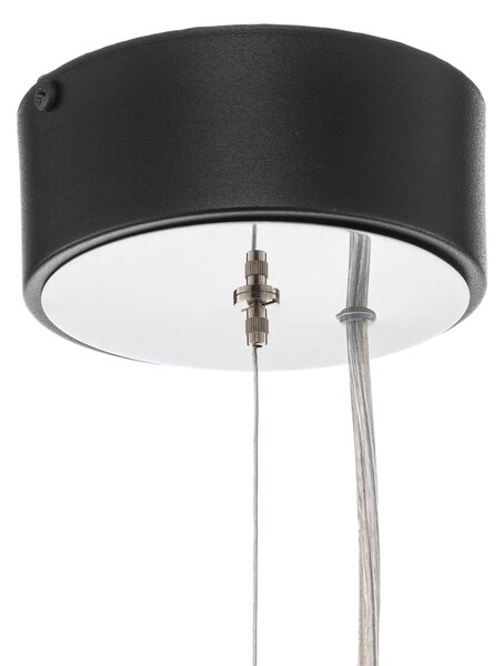 Lampa wisząca Vento Domiluce, możliwość ściemniania, czarny, salon / jadalnia, metal, nowoczesny