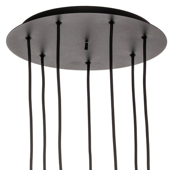 Lampa wisząca Laser Nowodvorski Lighting, możliwość ściemniania, czarny, salon / jadalnia, metal, nowoczesny