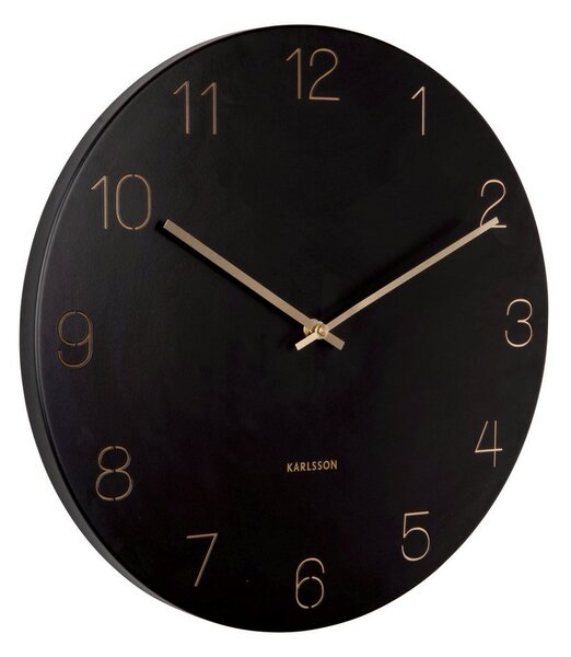Karlsson 5762BK stylowy zegar ścienny, śr. 40 cm