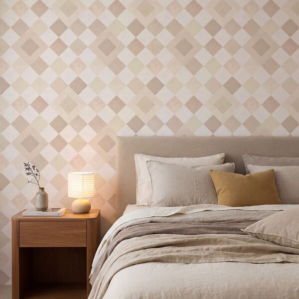 Tapety Diamenty w ciepłych odcieniach kremu i beżu, Tapety Abstrakcyjne, a01247v2 : Uwalls.pl