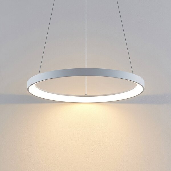 Lampa wisząca Vivy Arcchio, możliwość ściemniania, biały / opal, kuchnia, metal, nowoczesny