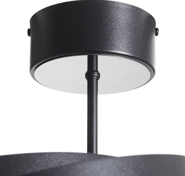 Lampa sufitowa Vento Domiluce, możliwość ściemniania, czarny, salon / jadalnia, metal, nowoczesny