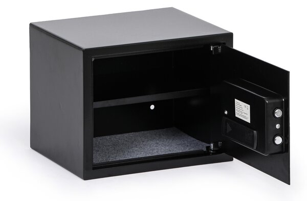 Sejf meblowy z zamkiem elektronicznym i czytnikiem linii papilarnych, 300 x 380 x 300 mm