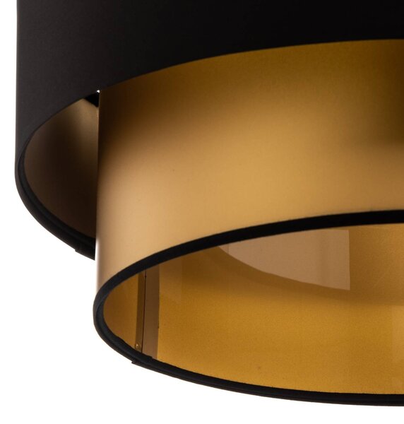 Lampa wisząca Dorina Maco Design, możliwość ściemniania, czarny, salon / jadalnia, tworzywo sztuczne, nowoczesny