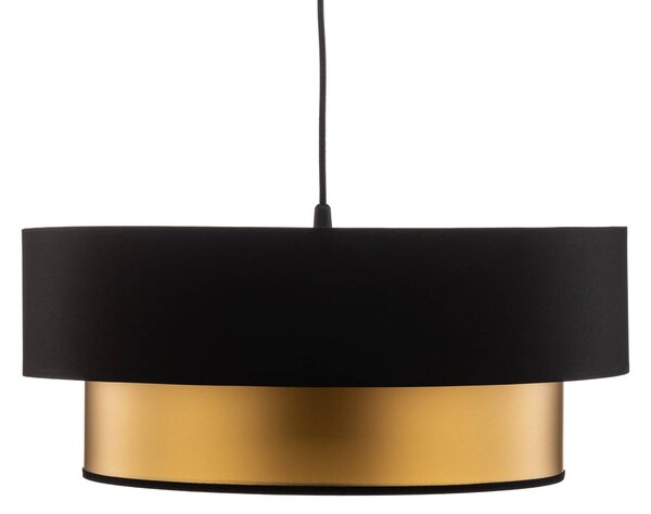 Lampa wisząca Dorina Maco Design, możliwość ściemniania, czarny, salon / jadalnia, tworzywo sztuczne, nowoczesny