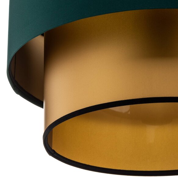 Lampa wisząca Dorina Maco Design, możliwość ściemniania, zielony, salon / jadalnia, tworzywo sztuczne, nowoczesny