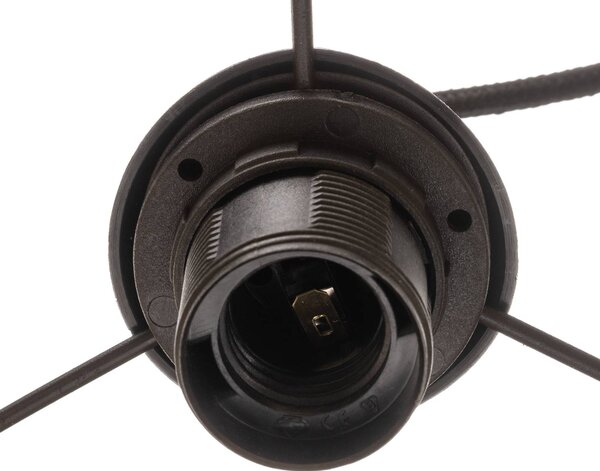 Lampa wisząca Dorina Maco Design, możliwość ściemniania, czarny, salon / jadalnia, tworzywo sztuczne, nowoczesny