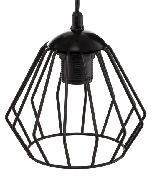HELAM Lampa wisząca Agat, możliwość ściemniania, czarny, salon / jadalnia, metal, nowoczesny